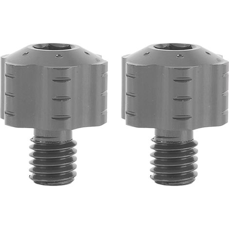 2 boulons adaptateur rétroviseur moto aluminium – Vis montage antidérapant moto couleur Ti, carrosserie (1/5)