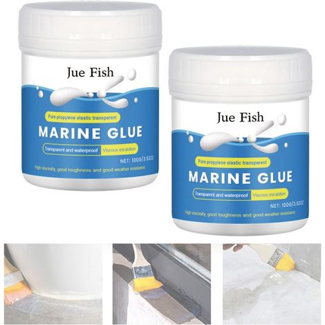 2pcs Super Strong Waterproof Leak Sealant, Transparent Adhesive, Durable Insulation Repair, 100g