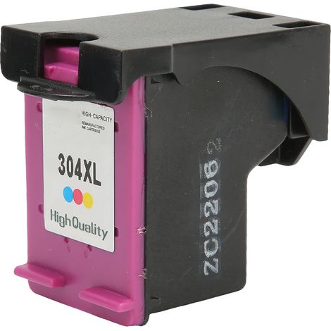 Cartouche d'encre 304XL XL de remplacement pour HP 5055 5052 5010 DeskJet 3755 2600 3752 2652 2655 2622 AMP 100 H 304XLC Couleur (1/5)