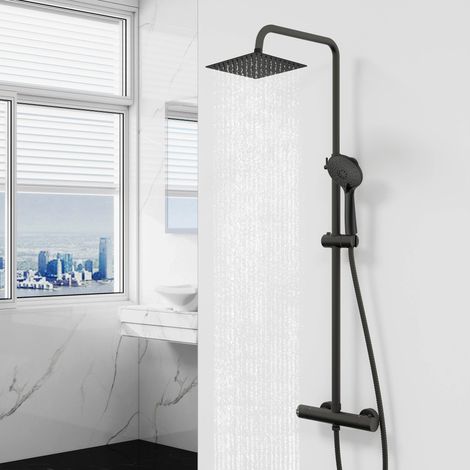 Biubiubath Square Dual Control Thermostatic Shower Mixer Easy Fitting Kit (1/5)