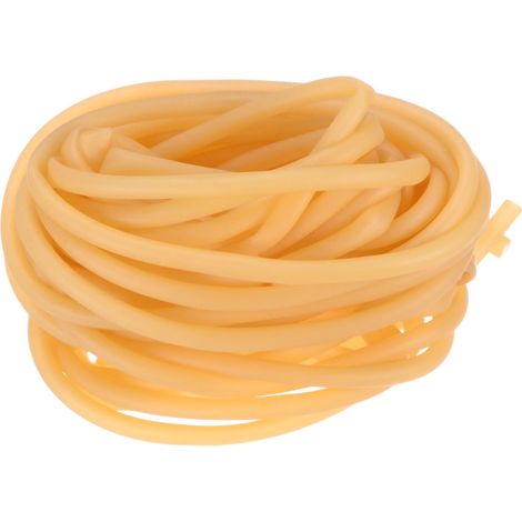 Tube en Caoutchouc Naturel de Latex, 5/32" [4mm] ID x 1/4" [6mm] OD Longueur de 26 Pieds Tuyau en Latex pour Maison/Laboratoire, Tubes de Bande Hautement Élastiques [Jaune] (1/5)