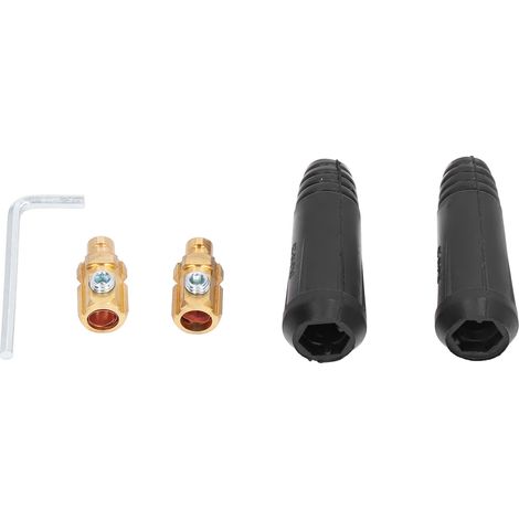 Connecteur de Soudage Mâle 200A, Câble de Soudeur avec Connecteur Rapide, Accessoire DKJ10‑25 (1/5)