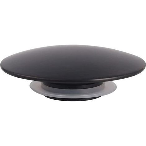 Bonde à clic clic-clac - Noir mat - Pour lavabo de salle de bain ou cuisine - 66 mm (1/5)