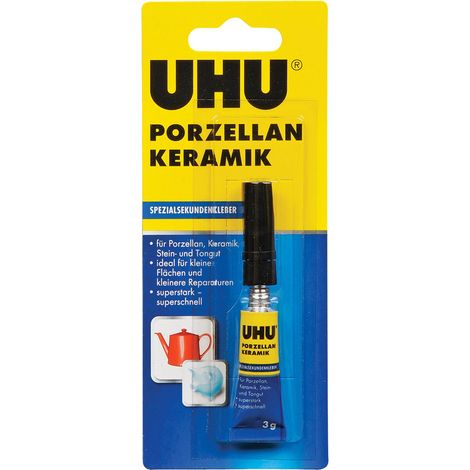 Uhu Colla speciale trasparente tubo 3g aderenza forte (1/2)