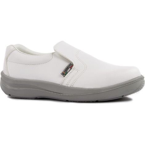 Mocassins de sécurité blancs femme STELLA S2 SRA en microfibre taille 39 - OVER TEAK SRL