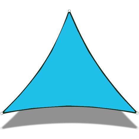 blue Triangle D'auvent, Protection Solaire D'auvent Avec Cordes De Fixation, Rsistant Aux Intempries, Imprgn Hydrofuge, Protection Contre Les Inte (1/5)