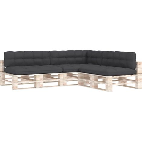 Maison Exclusive - Cuscini per Divano su Pallet 7 pz Antracite (1/5)