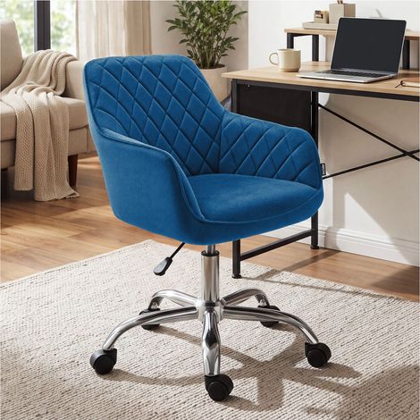 Fauteuil pivotant Nancy, rembourré, à roulettes, réglable en hauteur - (1/5)