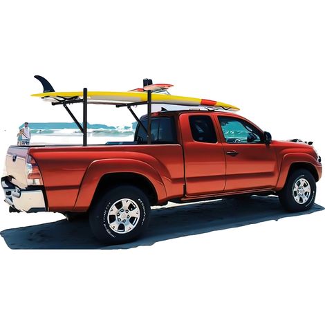 Support de échelle pour camion, Acier haute résistance, S'adapte aux bennes de camion de 19" à 34", Supporte jusqu'à 250 lbs, Installation sans outils, Compatible avec la plupart des camions de taille (1/5)