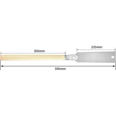 Fine cross-cut saw blade length 235 mm Total length 595 mm