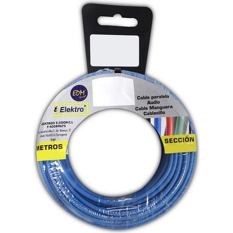 Avvolgicavo flessibile 6mm Blu senza alogeni 25m (1/2)