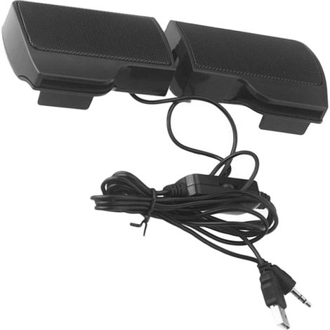 Enceinte Portable Amplificateur Numérique Haute USB Clip d'origine Compatible et Écran LCD, Design Abs Noir Élégant et Fonctionnel pour Ordinateur (1/5)
