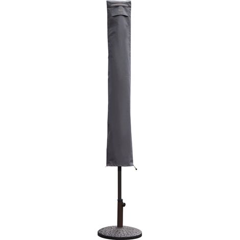 Sekey Housse de Protection pour Parasol Ø 2m, Gris