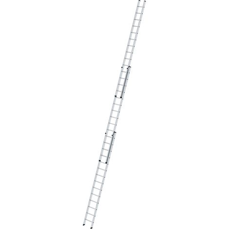 MUNK Aluminium-Schiebeleiter 3-teilig ohne Traverse 3x14 Sprossen (1/3)