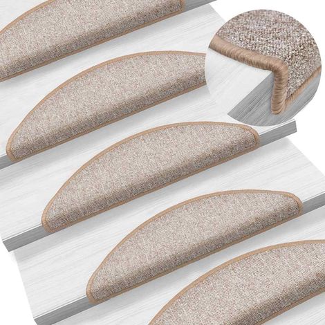 Tappetini per scale 15 pz 56 x 17 x 3 cm Non-Slip vidaXL