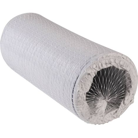 Wallair N52875 Boyau flexible spiralé plastique (Ø x L) 15.2 cm x 6 m blanc (1/2)