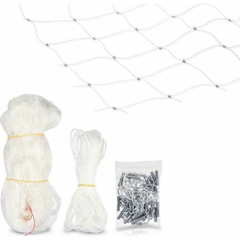 Filet de sécurité pour Chat - Filet de Protection Transparent pour Balcon - Filet Anti-Fuite pour fenêtre et terrasse - sans perçage (3 6m) (1/5)