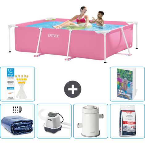 Rechteckiger Frame Pool - 220x150x60 cm - 7-teilig S155
