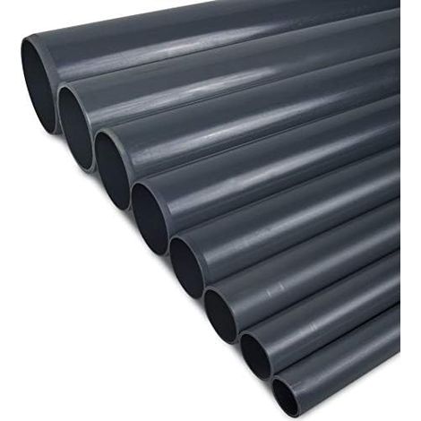 N.D. – Tube rigide PVC à coller ø 50 mm – Longueur 1 m – Tuyauterie pour bassin étang et piscine – Résistant aux UV