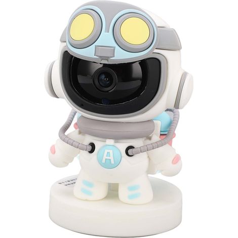 Caméra de Surveillance Sans Fil WiFi Robot Spatial Forme 1080p HD Vision Nocturne Audio Bidirectionnel 2MP pour Maison (1/5)