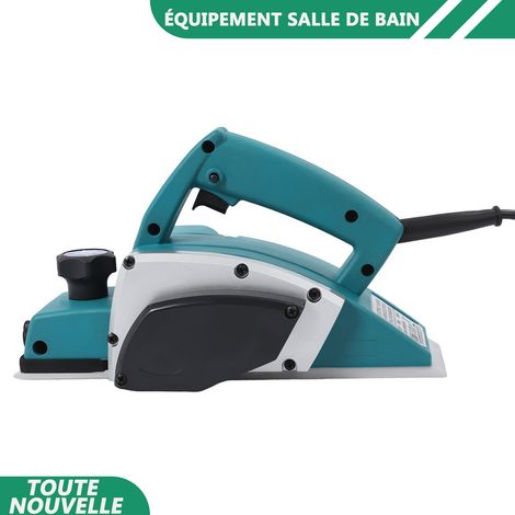 WAOBDLA Rabot Électrique Portable 800W, Moteur à Fil de Cuivre 16000 tr/min, Rabot à Bois pour Bricolage DIY (1/5)