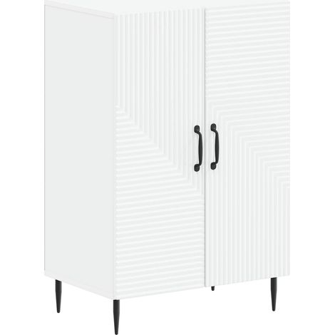 Schuhschrank HAARLEM 59,5 x 39,5 x 89,5 cm Holzwerkstoff Weiß vidaXL (1/5)