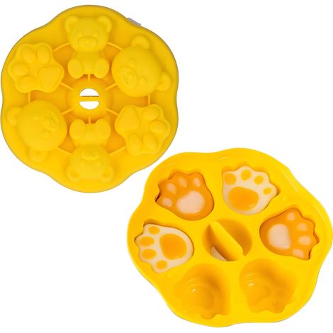 Moule en Silicone pour Gâteaux, 2 PCS Plateau pour Aliments pour s, Moule à Glaçons, Moule à Savon, forme d'animaux pour la Maison, Moule à Chocolat Antiadhésif,Griffes D'ours et de Chat,Griffes D'ou