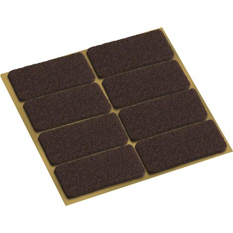 Metafranc Feltrini – autoadesivi – Protezione efficace per mobili e sedie/set di piedini per mobili per pavimenti delicati/gradini per sedie/pavimenti (1/2)