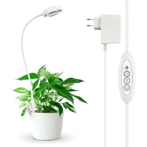 10W Full Spectrum Grow Light with Clamp 4 Levels, 1 Pack (1/5)