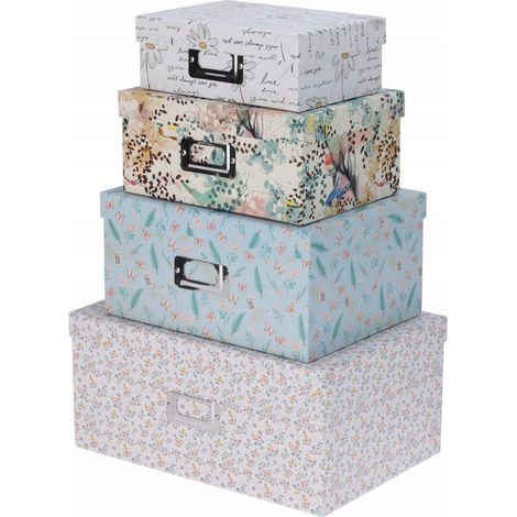 Juego de 4 cajas decorativas (1/2)
