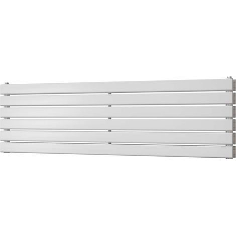 Typhoon Axis - White Horizontal Radiator H408mm x W1400mm Double Panel