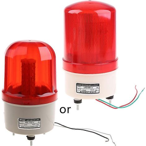 Lampe d'alarme LED 220V/12V/24V, signal sonore, stroboscope rotatif, clignotant (1/5)