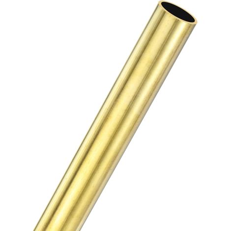 1 Pièces Tube en Laiton Droit, 13mm OD x 200mm Longueur 1 mm d'épaisseur Tige de H62 Laiton Barre Ronde pour Construction, Usinage, Bricolage, Projets faits à la Main, Modèle (1/5)