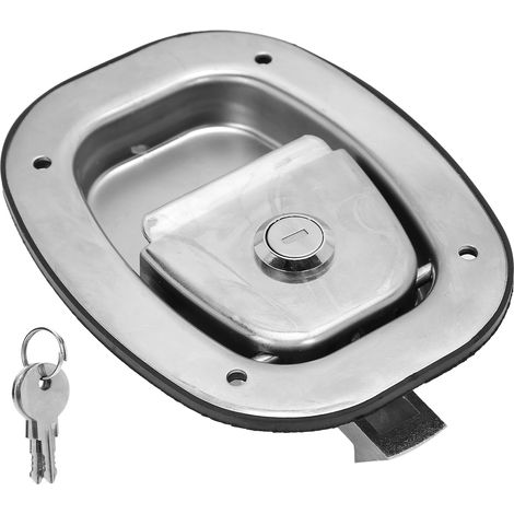 Verrou à came ovale pour porte, loquet en acier inoxydable 304 pour caravane, camping-car, bateau, boîte à outils (1/5)