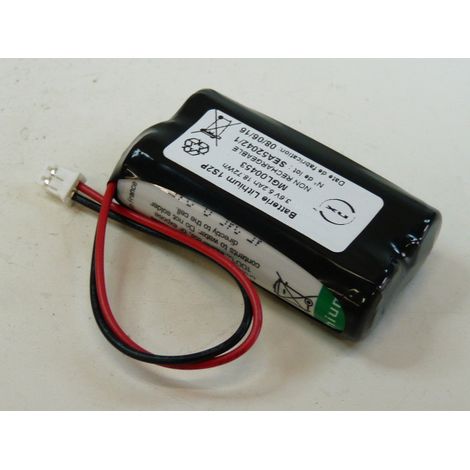 NX - Batterie lithium 2x LS14500 1S2P ST1 3.6V 5.2Ah JST