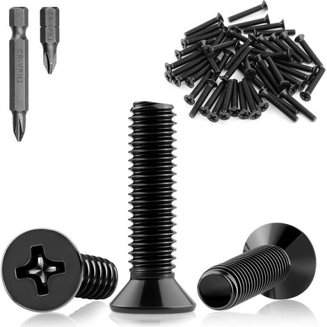 Vis à Tête Fraisée M3x35mm Tête Cruciforme 60 Pièces (1/5)
