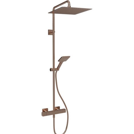 Colonne de douche thermostatique Or Rose Brossé Tabula - CRISTINA ONDYNA QD44834P