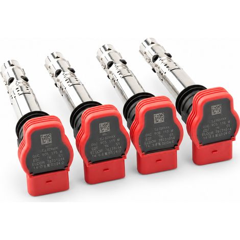 Sono disponibili quattro bobine di accensione per Volkswagen Jetta, Golf GTI MK4, Passat B5, Beetle, Polo, A4, A6, A8, TT e altri modelli. I codici dei ricambi sono 06C905115M e 06B905115R e sono comp (1/5)