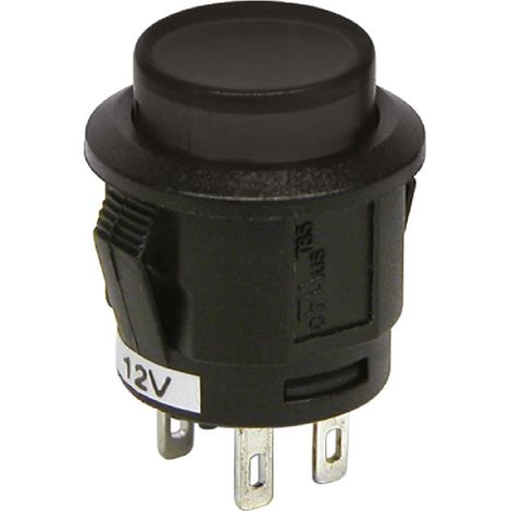 Interrupteur a pression Noir 12V 20A (1/2)