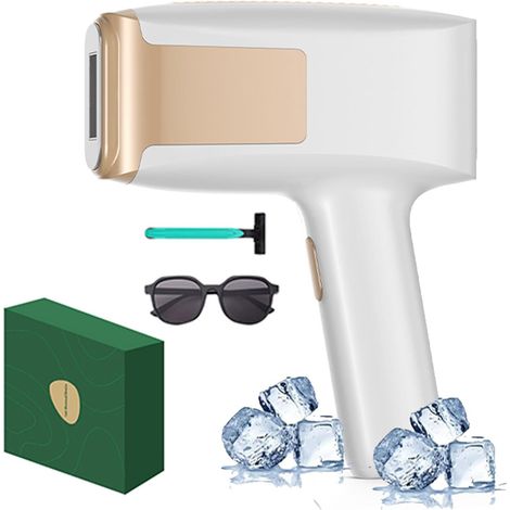 IPL-Laser-Haarentfernungsgerät, 999.000 Lichtimpulse, 4 Einstellungen, 5 Energiestufen. Schmerzfreie Gesichtshaarentfernung für Frauen und Männer, Achselhaarentfernung. (1/5)