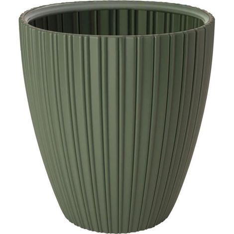 Vaso di fiori - GARDEN ID - Elegante - 40 x 42 cm - Per giardini, balconi o interni - Verde lime (1/4)