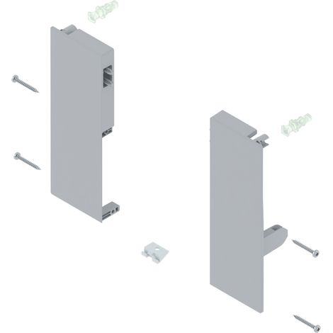 Blum Tandembox Antaro Fronthalter Höhe C - Fronthalterung passend zu Innenauszug, Kunststoff grau (1/2)