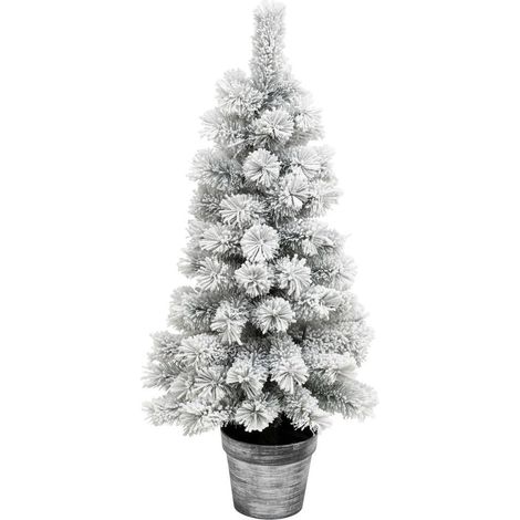 Abete artificiale floccato windy peak h.100cm - Feeric lights & christmas
