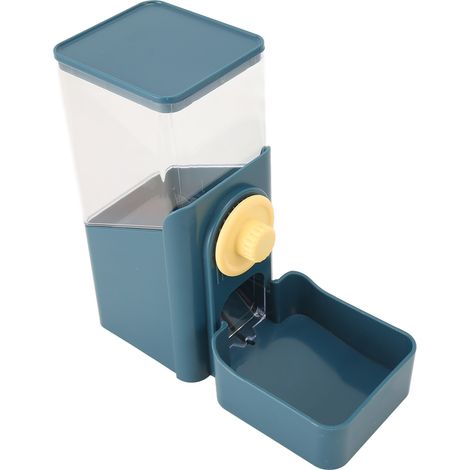 Automatischer Schwerkraftfutterautomat für Haustiere, großes Fassungsvermögen, auslaufsicher, für Hunde und Katzen, dunkelblau. (1/5)