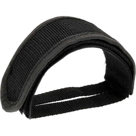 Cale-pieds pour vélo - Bande anti-glissement avec velcro double face - Pour vélo fixie et VTT - Noir - 45 x 5 cm - 1 pièce (1/4)