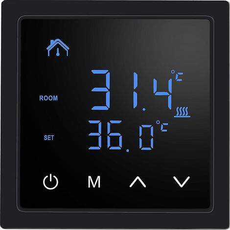Intelligenter Thermostat 16A Fußbodenheizungs-Temperaturregler mit LED-Touchscreen 85-265V Elektroheizung