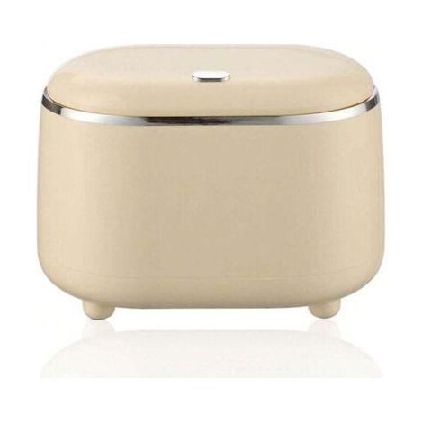 QORVA-Poubelle de bureau avec couvercle, mini poubelle de bureau, petite poubelle, largement utilisée dans le salon, la salle à manger, la chambre, la salle de bain (1/4)