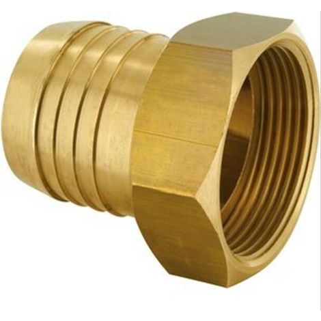 Raccord laiton Femelle F1/2(15/21) pour tuyau souple diam interne 12.