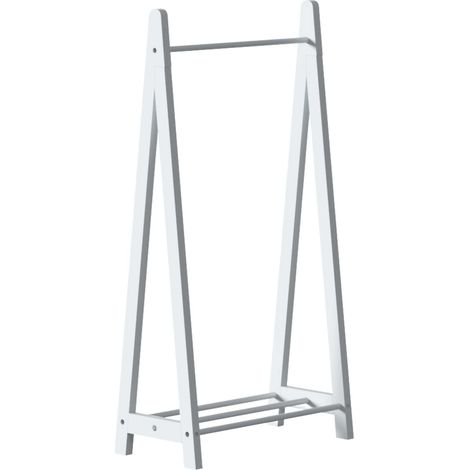 Atmosphera Perchero infantil kids, madera, blanco, 60x30x114 cm