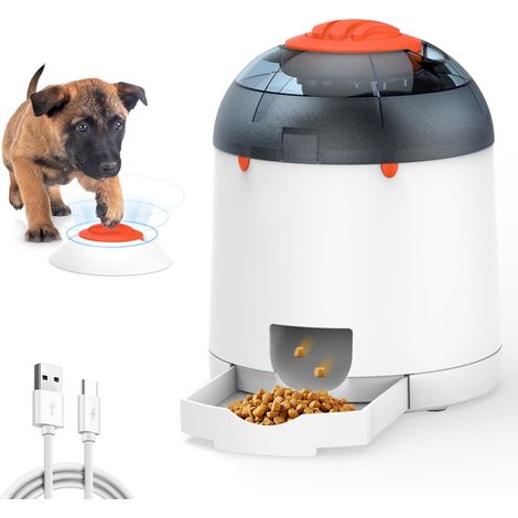 Jouet Puzzle pour Chien, entraînement cérébral interactif, Distributeur/Mangeoire de friandises électronique avec télécommande pour Toutes Les Races, capacité de 280 ML (1/5)